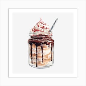 Ice Cream In A Jar Art Print