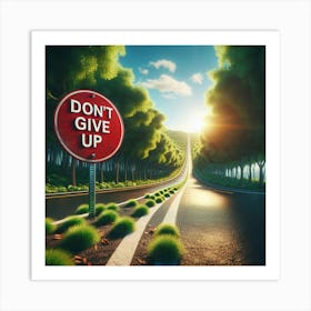 Don'T Give Up Art Print