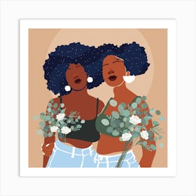 Soul Sisters Square Art Print