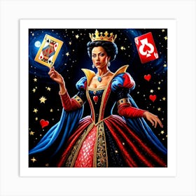 Queen Of Hearts 9 Art Print
