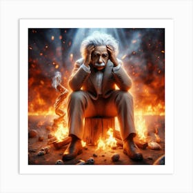 Albert Einstein 2 Art Print