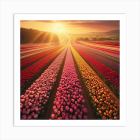 A tulips field 2 Art Print