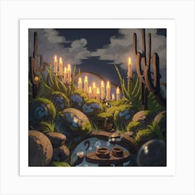 Cactus Garden Art Print