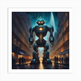 Robot City 8 Art Print