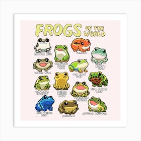 Frogs Of The World Poster