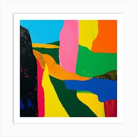 Abstract Travel Collection Chad 1 Art Print