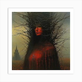 'The Red Woman' Art Print