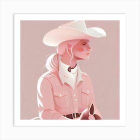 Cowgirl 6 Art Print