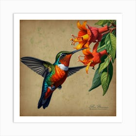 Hummingbird 54 Art Print