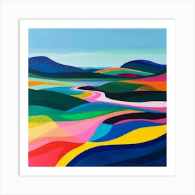 Abstract Travel Collection Norway 1 Art Print