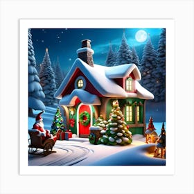 Santa'S House 2 Art Print