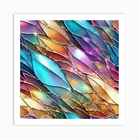 Stained Glass Background 2 Art Print