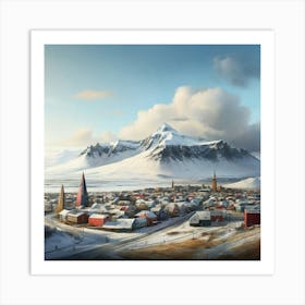 Iceland City Art Print 3 Art Print