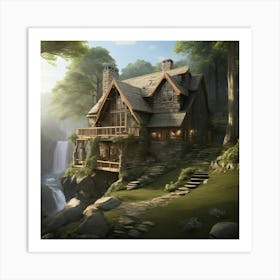 House In The Woods Art Print