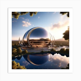 Futuristic Architecture 4 Art Print