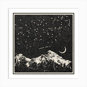 A Night In The Mountains Art Print
