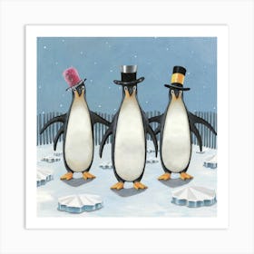 Penguin Disco Party Print Art And Wall Art Art Print