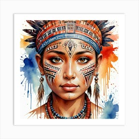 Indian Girl Art Print