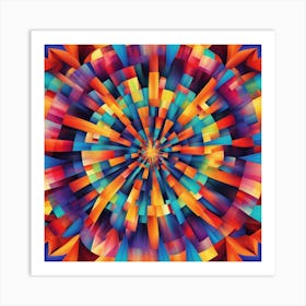 Abstract Colorful Background Art Print