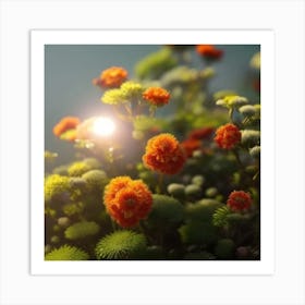 Flowers In Bloom Art Print