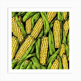 Sweetcorn As A Logo (87) Art Print