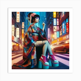 Asian Girl Art Print