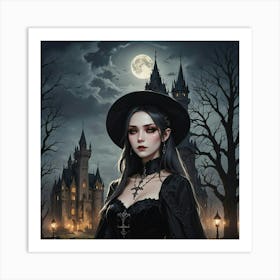 Halloween Witch Art Print