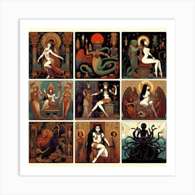 Egyptian Goddesses Art Print