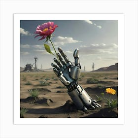 Robot Hand Art Print