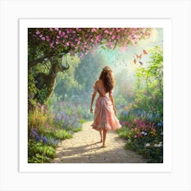 Cinderella Garden Art Print