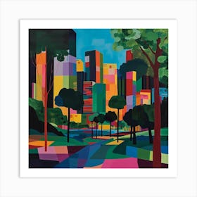 Abstract Park Collection Hangang Park Seoul 4 Art Print