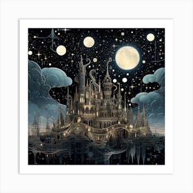 Night In The City 2 Art Print