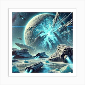 A Futuristic Sci Fi Scene Showcasing The Cryonic D Art Print