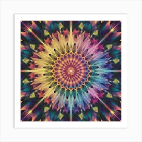 Psychedelic Mandala 2 Art Print