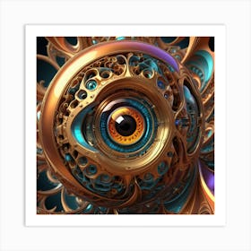 Fractal Eye 1 Art Print