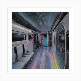 Rainbow Train Art Print