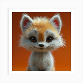 Cute Fox 50 Art Print