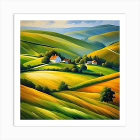 Landscape Painting 116 Art Print