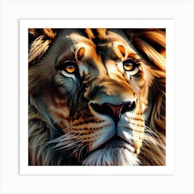 Lion Portrait 12 Art Print