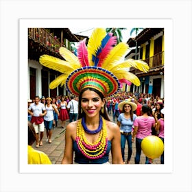 Carnival In Brazil Art Print