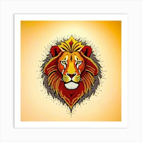 Lion Head Art Print