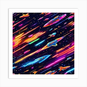 Spaceships 1 Art Print