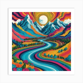 Rainbow River 2 Art Print