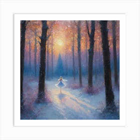 Fairy in the woods Art Print