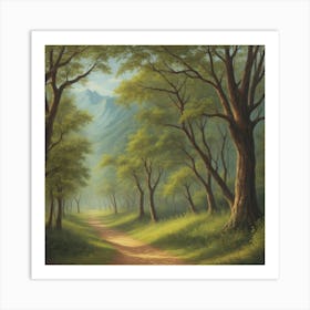 Path Through The Woods Art Print