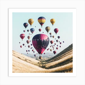 Hot Air Balloons 3 Art Print