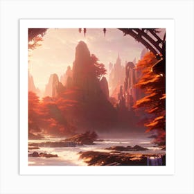 Fantasy Landscape Art Print