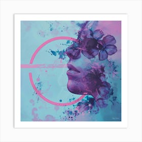 Flower Splatter Art Print