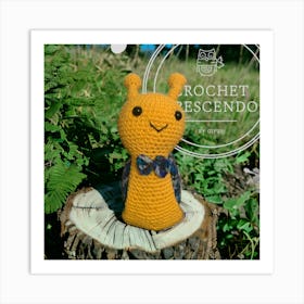 Crochet Snail Art Print