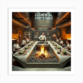 An Immersive Dining Experience At The Elemental Ch Art Print